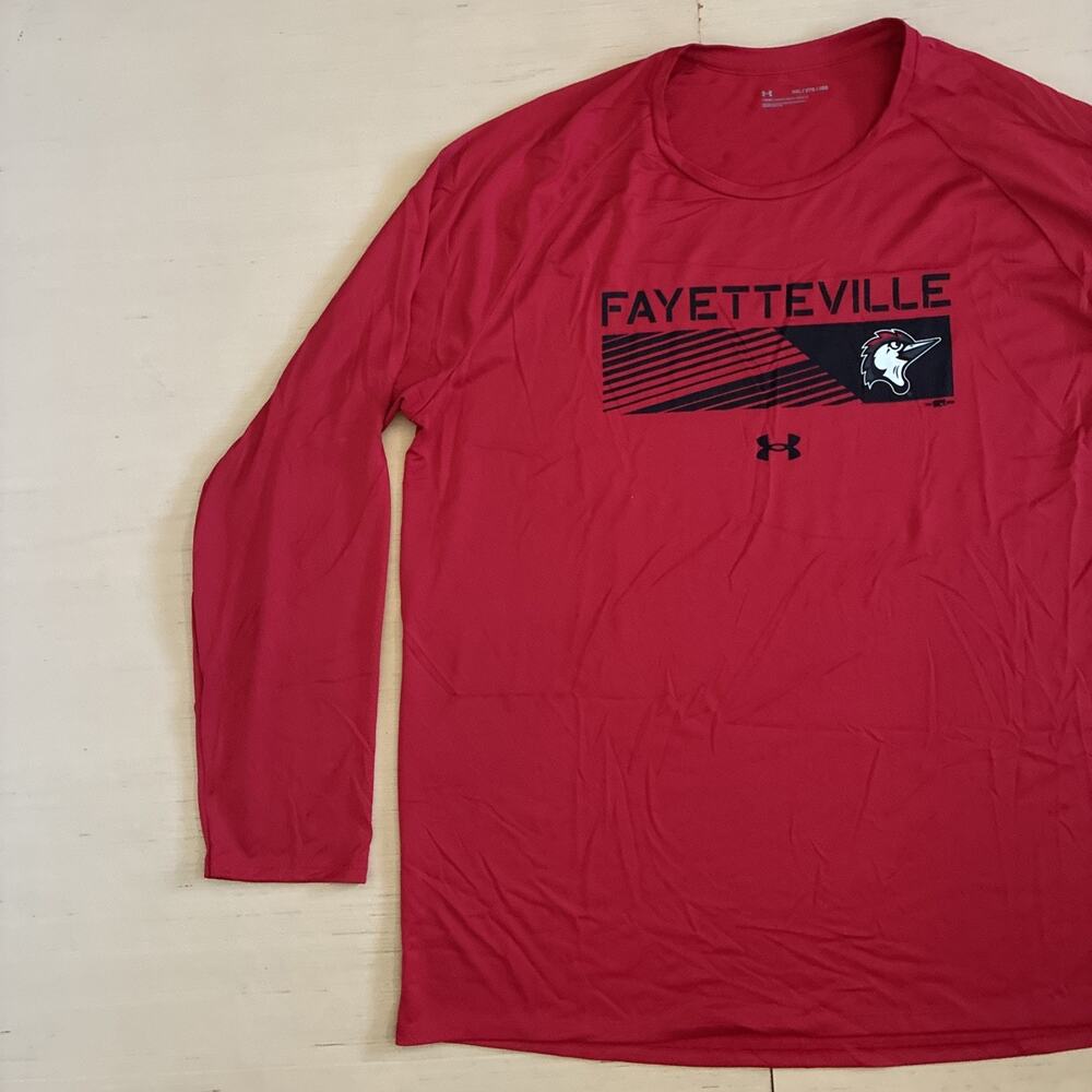 Under Armour Men's Size 3XL MiLB Fayetteville Woodpeckers Long Sleeve T-Shirt - Picture 7 of 11